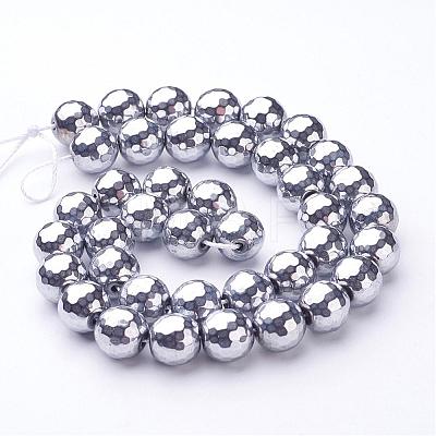 Non-Magnetic Synthetic Hematite Bead Strands G-D009-1-1