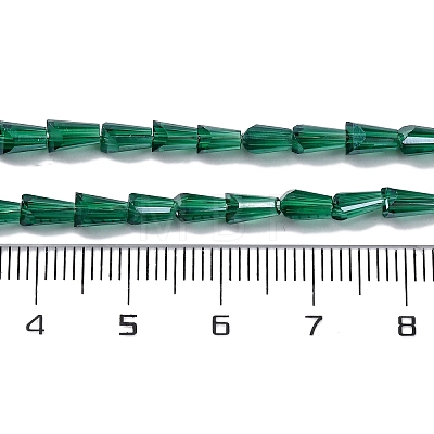 Transparent Electroplate Glass Beads Strands EGLA-H107-02A-PL03-1