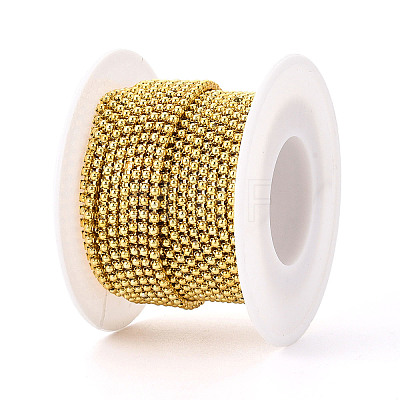 Iron & ABS Imitation Pearl Cup Chains CH-T007-01A-02-1