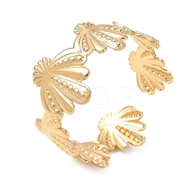 Ocean 304 Stainless Steel Cuff Bangles SA-CBA46AF-32G-1