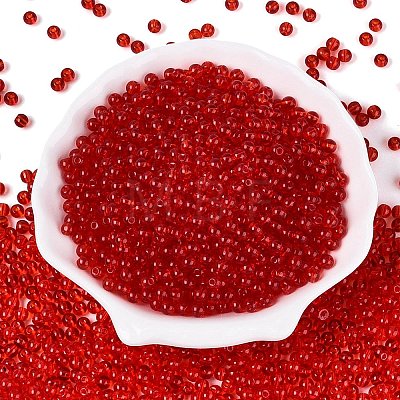 FGB Transparent Glass Seed Beads SEED-N013-01A-09-1