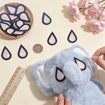 150 Pairs Felt Craft Doll Eye DIY-NB0016-43B-1