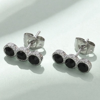 304 Stainless Steel Stud Earrings EJEW-F361-01P-1