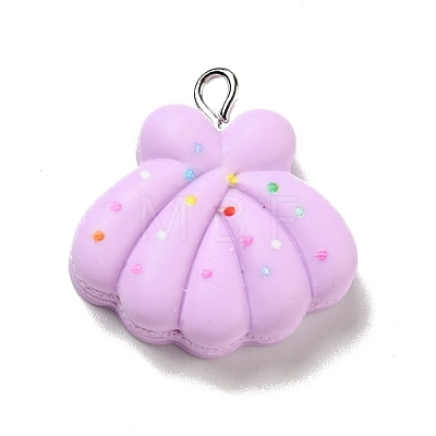 Opaque Resin Pendants RESI-G043-E06-1