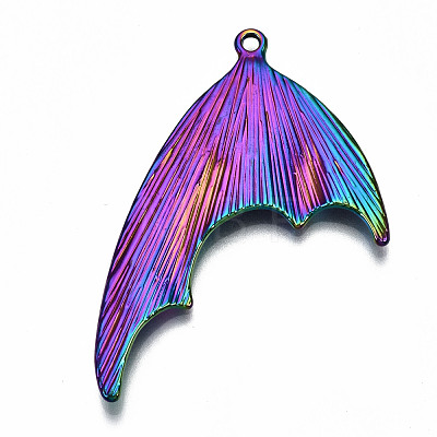 Plated Rainbow Color Alloy Big Pendants X-PALLOY-S180-016-RS-1