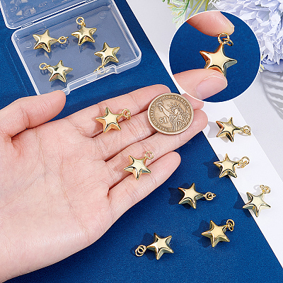 12Pcs Brass Pendants KK-BBC0026-19-1