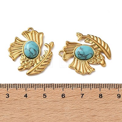Dyed Synthetic Turquoise Pendants GG-G003-01G-01-1