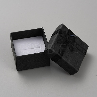 Square Paper Jewelry Ring Gift Storage Boxes CON-TAC0001-08A-1