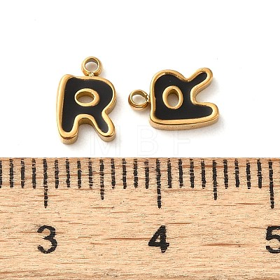 304 Stainless Steel Enamel Charms STAS-L022-292G-R-1