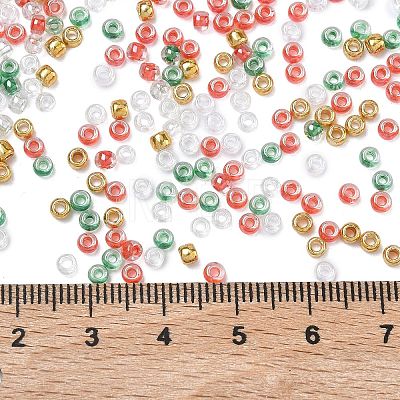 4 Colors 8/0 Christmas TOHO Round Seed Beads SEED-X0058-25-1