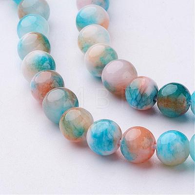 Natural Persian Jade Beads Strands G-D434-6mm-16-1