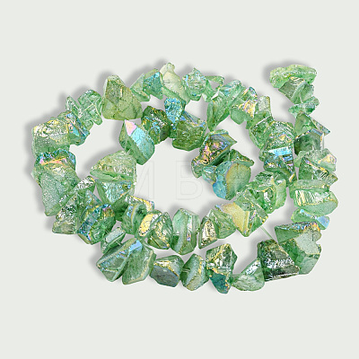 1 Strand Electroplated Natural Quartz Beads Strands G-PA0001-18C-1