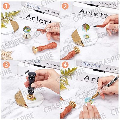 CRASPIRE DIY Wax Seal Stamp Kits DIY-CP0002-97A-1