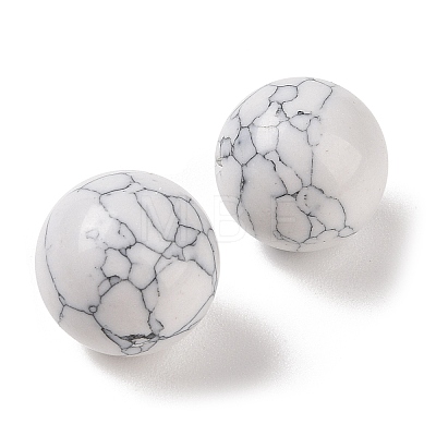 Synthetic Howlite No Hole Sphere Beads G-K353-04D-13-1