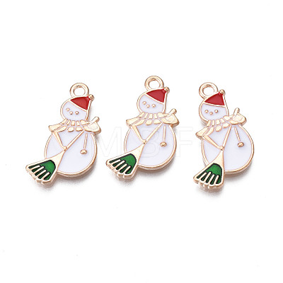 Christmas Alloy Enamel Pendants ENAM-Q442-46-1