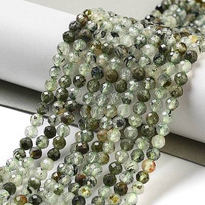 Natural Prehnite Beads Strands G-G161-A12-03-1