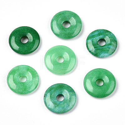 10Pcs Natural Malaysia Jade Pendants G-NB0003-85-1