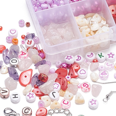 Natural Stone Chip Beads DIY Jewelry Set Making Kit DIY-YW0004-70B-1
