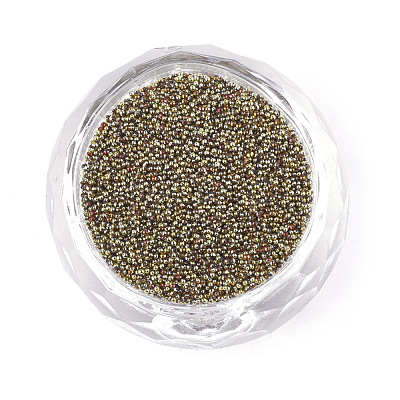 Plated Glass Seed Beads SEED-S017-03-1