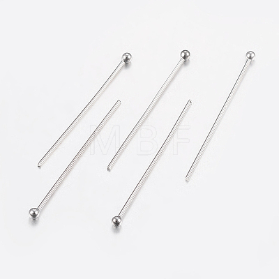 Tarnish Resistant 304 Stainless Steel Ball Head Pins X-STAS-K172-30P-05-1