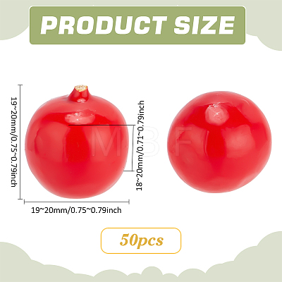 50Pcs Fruit Miniature Ornaments DJEW-PH0001-54-1