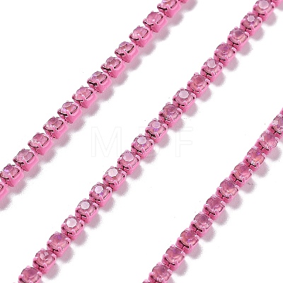 Iron Rhinestone Glass Cup Chain CH-U001-01E-1