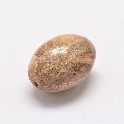 Natural Petrified Wood Beads G-P076-34B-1