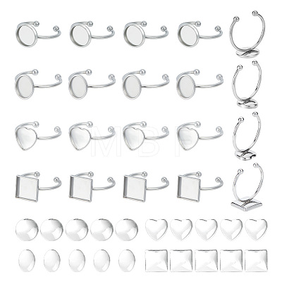 Unicraftale DIY Blank Cuff Ring Making Kit DIY-UN0005-53-1