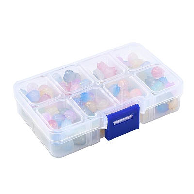 160Pcs 8 Colors Opaque Acrylic Beads OACR-FS0002-76-1