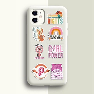 100pcs Feminism Paper Stickers Set DIY-C062-02-1