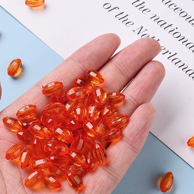 Transparent Acrylic Beads TACR-S154-30B-726-1