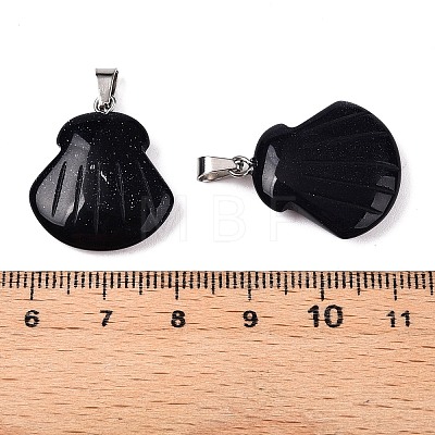 Synthetic Blue Goldstone Pendants G-T138-208K-1