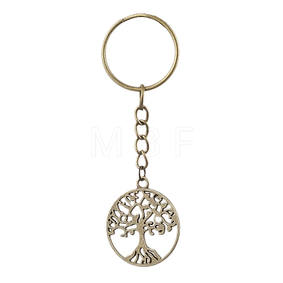 3Pcs 3 Colors Tibetan Style Alloy Keychains KEYC-JKC00693-1