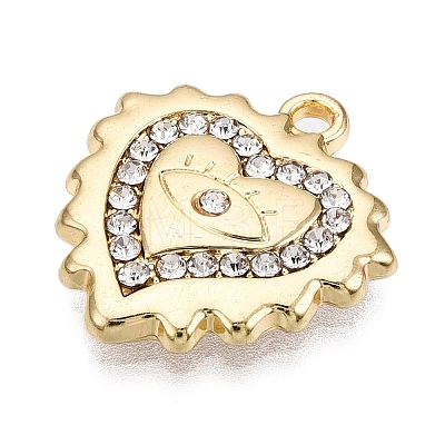 Alloy Rhinestone Pendants ALRI-N058-16KCG-1