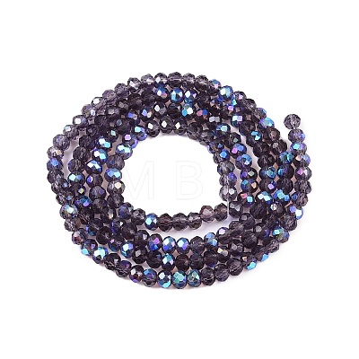 Electroplate Glass Beads Strands EGLA-A044-T2mm-L15-1