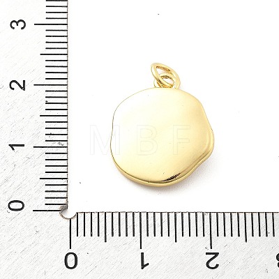 Ocean Theme Brass Enamel Pendants KK-Q029-01B-G-1