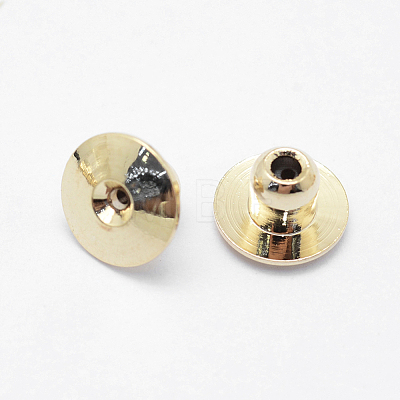Brass Ear Nuts KK-F727-06G-NF-1