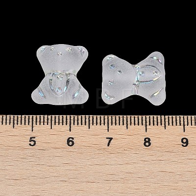 Frosted Transparent Acrylic Beads X1-OACR-P029-20B-05-1