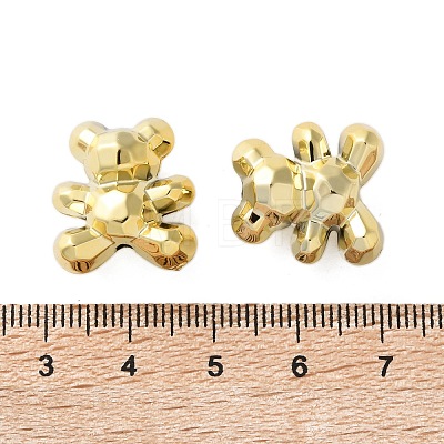 Electroplate Plating Opaque Acrylic Beads PACR-D288-05G-1