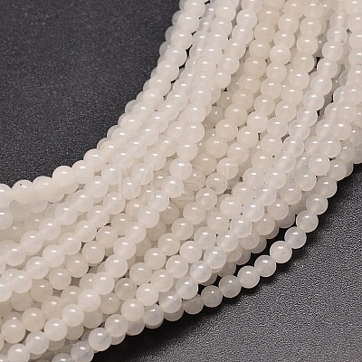 Natural White Jade Round Bead Strands LS-G-P072-08-6mm-1
