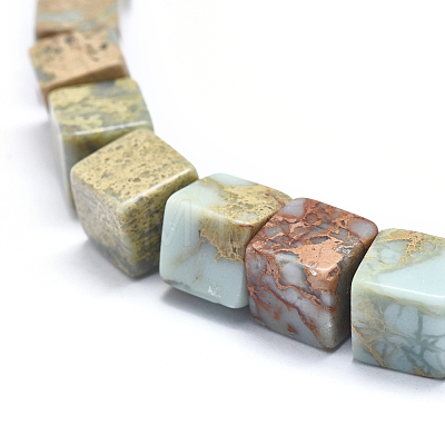 Natural Aqua Terra Jasper Beads Strands G-I213-01-10mm-1