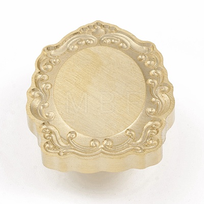 3D Embossed Photo Frame Brass Wax Seal Stamp Head AJEW-H138-01E-1