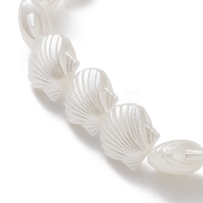 Acrylic Shell Beaded Stretch Bracelets for Women BJEW-JB10147-1