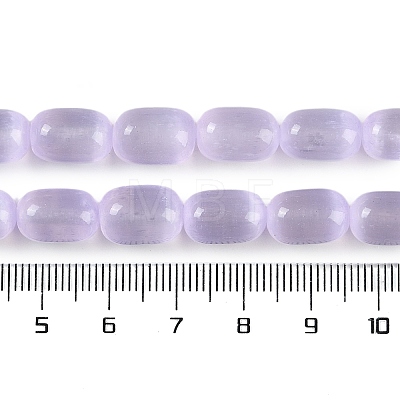 Natural Selenite Beads Strands G-F750-19-1