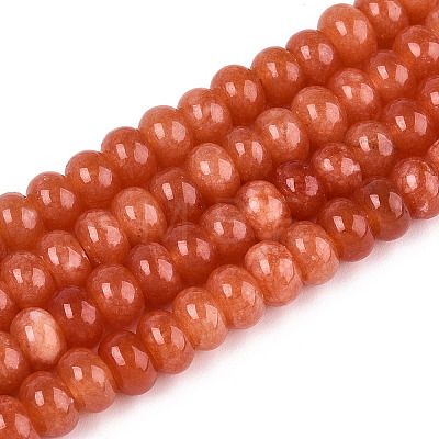 Dyed Natural White Jade Beads Strands G-T139-59A-06-1