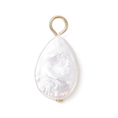 Natural Keshi Pearl Pendants PALLOY-JF04240-02-1