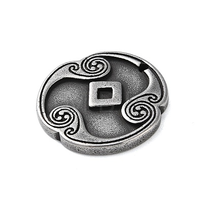 Rune Letters Alloy Pendants PALLOY-S193-01AS-23-1