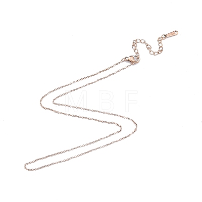 304 Stainless Steel Cable Chains Necklace for Men Women LS-NJEW-N050-A03-R12-1