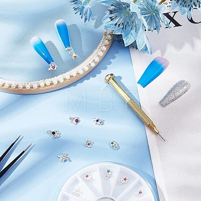 Alloy Manual Nail Art Punch Tools MRMJ-WH0073-39-1