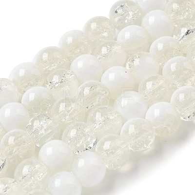 Crackle Glass Beads X1-GLAA-U001-8mm-07-1